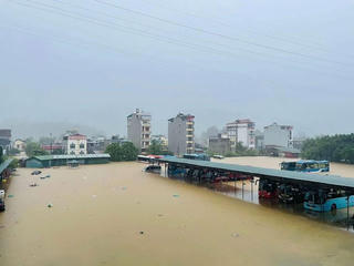 Ngập sâu tại phường Hà Giang 1, Hà Giang 2 và các xã lân cận