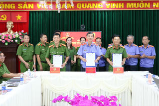 Ký kết Quy chế phối hợp trong công tác tạm giữ, tạm giam và thi hành án hình sự
