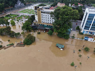 Nước sông Lô dâng cao gây ngập lụt nhiều khu vực tại Tuyên Quang
