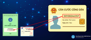 Đồng nhất số định danh cá nhân/CCCD và mã số BHXH
