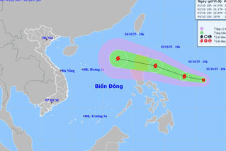 Xuất hiện áp thấp nhiệt đới gần Biển Đông có khả năng trở thành cơn bão số 11