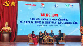Toạ đàm Sinh viên ngành Tư pháp nói không với thuốc lá, thuốc lá điện tử, thuốc lá nung nóng