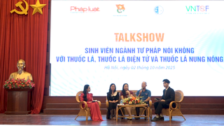 Sinh viên ngành Tư pháp tiên phong nói không với thuốc lá thế hệ mới