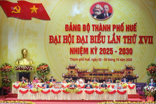 Khai mạc Đại hội Đại biểu Đảng bộ thành phố Huế lần thứ XVII, nhiệm kỳ 2025 - 2030