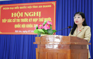 Đoàn Đại biểu Quốc hội tỉnh An Giang tiếp xúc cử tri trước kỳ họp thứ X, Quốc hội khóa XV