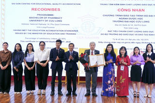 Trường Đại học Cửu Long có thêm 3 chương trình đào tạo đạt chuẩn kiểm định chất lượng giáo dục