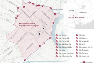 Đề xuất chọn khu vực trung tâm TP HCM: và Cần Giờ lập LEZ từ 2026