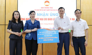 Bắc Ninh: Tiếp nhận 5 tỷ đồng từ Tập đoàn Xăng dầu Việt Nam hỗ trợ khắc phục hậu quả bão lũ