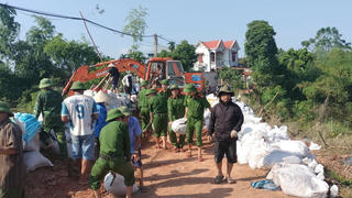 Sức mạnh đại đoàn kết giữ vững tuyến đê Mỹ Thái (Bắc Ninh) giữa đỉnh lũ lịch sử