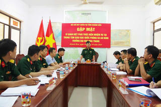 Bộ Chỉ huy Quân sự tỉnh Khánh Hòa gặp mặt sĩ quan biệt phái 