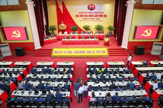 Đại hội đại biểu Đảng bộ tỉnh Thanh Hóa lần thứ XX tiến hành phiên trù bị