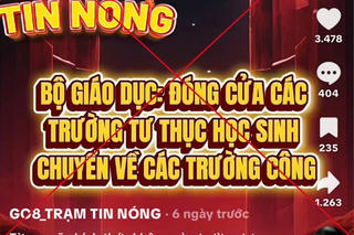 Bộ GD&ĐT cảnh báo tin giả về việc giải tán cơ sở giáo dục ngoài công lập