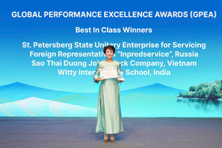 Doanh nghiệp Việt vinh dự nhận Giải thưởng Chất lượng Xuất sắc Châu Á – Thái Bình Dương 2025