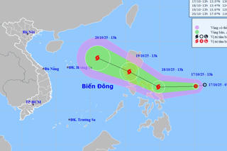 Áp thấp nhiệt đới sắp mạnh lên thành bão tiến sát Biển Đông