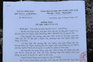 Diễn biến nghi vấn ‘cấp nhầm sổ đỏ’ tại Đắk Nông (cũ, nay là Lâm Đồng): TAND khu vực 6 ra thông báo thụ lý vụ án