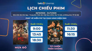 Điểm tin Showbiz 25/10: Chiếu miễn phí “Mưa đỏ” và “Tử chiến trên không” tại Hội chợ Mùa thu 2025