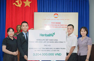 Herbalife Việt Nam ủng hộ hơn 3,2 tỷ đồng hỗ trợ đồng bào miền Bắc và miền Trung khắc phục hậu quả bão Bualoi, Matmo