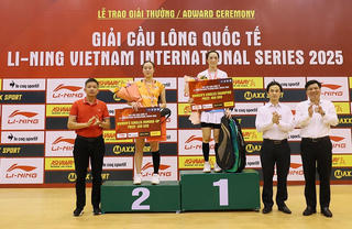 Việt Nam giành 1 Huy chương Vàng tại Giải Cầu lông quốc tế LI-NING Vietnam International Series 2025