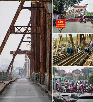  Hà Nội: Cấm cầu Long Biên 61 ngày