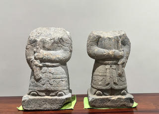 Tìm thấy cặp tượng cổ bị mất nhiều năm của di tích quốc gia Đền Thần