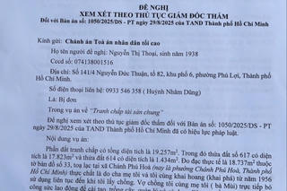 Diễn biến vụ kiện bắt nguồn từ việc sổ đỏ cấp cho “hộ gia đình”: Bị đơn có đơn đề nghị xem xét theo thủ tục giám đốc thẩm
