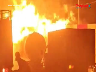 Hưng Yên: Điều tra nguyên nhân vụ cháy xe bồn chở khí hóa lỏng