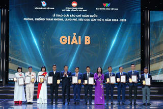 Báo PLVN đạt giải B và C Giải báo chí toàn quốc phòng chống tham nhũng, lãng phí, tiêu cực