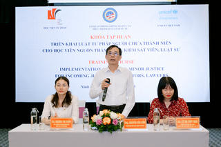 Học viện Tư pháp tập huấn triển khai Luật Tư pháp người chưa thành niên cho đội ngũ học viên