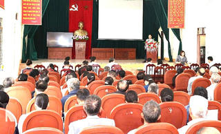  Ninh Bình: Tổ chức Hội nghị phổ biến luật đất đai, luật dân sự 2015