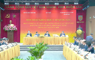 Khai mạc Hội thảo khoa học cấp quốc gia “Hoàn thiện cấu trúc hệ thống pháp luật Việt Nam đáp ứng yêu cầu phát triển đất nước trong kỷ nguyên mới”