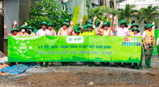 C.P. Việt Nam trồng mới 5 ha rừng ngập mặn tại Vĩnh Long, mở rộng “Hành trình vì một Việt Nam xanh”