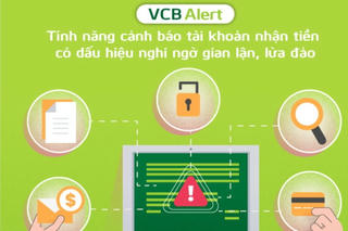 Vietcombank mở rộng chức năng cảnh báo tài khoản nhận tiền có dấu hiệu lừa đảo 