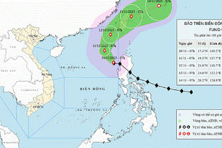 Bão giật cấp 16 trên Biển Đông, tàu thuyền cần chú ý tránh vùng nguy hiểm