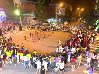 Phố đi bộ An Bình thuộc phường Vĩnh Yên thu hút du khách trải nghiệm