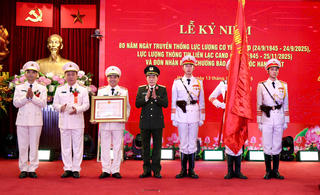 Lực lượng Cơ yếu và Thông tin liên lạc CAND Kỷ niệm 80 năm Ngày truyền thống và đón nhận Huân chương Bảo vệ Tổ quốc hạng Nhất