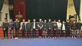 Xử lý nhóm 15 thanh thiếu niên tụ tập gây rối trong đêm