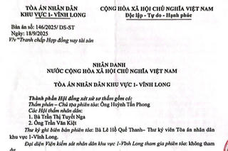 Vĩnh Long: Kỳ án tặng cho 200 triệu có điều kiện kèm theo 