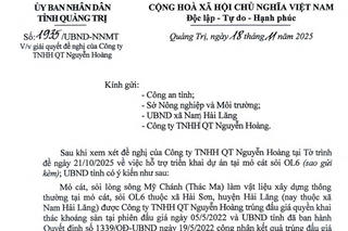 Diễn biến sự việc liên quan mỏ cát sỏi trên sông Mỹ Chánh (Quảng Trị): UBND tỉnh Quảng Trị yêu cầu 'kiên quyết xử lý các hành vi cản trở khai thác'