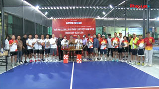 Sôi động Giải Pickleball Báo Pháp luật Việt Nam Open – Tranh Cúp ACSV lần thứ nhất