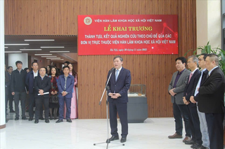 Khai trương hoạt động trưng bày thành tựu, kết quả nghiên cứu của các đơn vị trực thuộc Viện Hàn lâm Khoa học xã hội Việt Nam