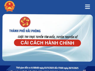Hải Phòng: Hơn 7000 thí sinh tham gia Đợt 3 Hội thi trực tuyến tìm hiểu công tác cải cách hành chính 