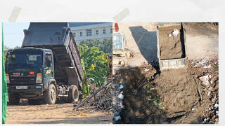 Hà Nội: Trạc thải, rác thải xây dựng được đổ tràn lan có dấu hiệu trái phép