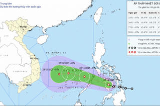 Cập nhật mới nhất áp thấp nhiệt đới gần Biển Đông