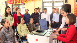 Hoài Đức (Hà Nội) ra mắt 5 điểm hỗ trợ thủ tục hành chính công trực tuyến