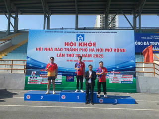 Báo Pháp luật Việt Nam giành Huy chương bạc tại Hội khỏe Hội Nhà báo Thành phố Hà Nội lần thứ 30