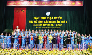 Đại hội đại biểu Phụ nữ tỉnh Bắc Ninh khóa I công bố các quyết định nhân sự