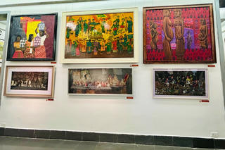 Trưng bày 100 tác phẩm tiêu biểu cuộc thi vẽ tranh “Di sản văn hóa Việt Nam qua hội họa” 