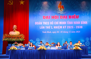 Phiên đầu tiên của Đại hội Đoàn Thanh niên tỉnh Ninh Bình: Phát động sẻ chia với vùng lũ 