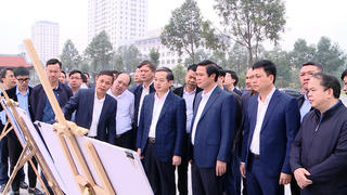 Bắc Ninh: Kiểm tra tiến độ Khu đền thờ Bác Hồ tại Công viên Văn Miếu