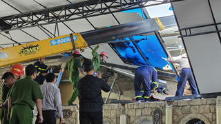 Sập dầm mái công trình khiến một công nhân tử vong ở Lâm Đồng 